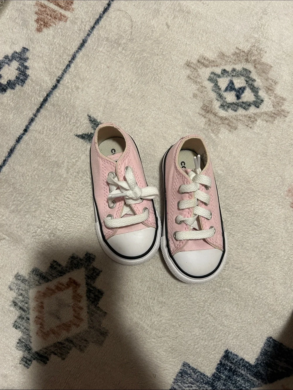 Kids Pink Converse All Star Lace-Up Sneakers